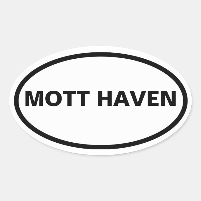 FOUR Mott Haven Oval Sticker (Front)