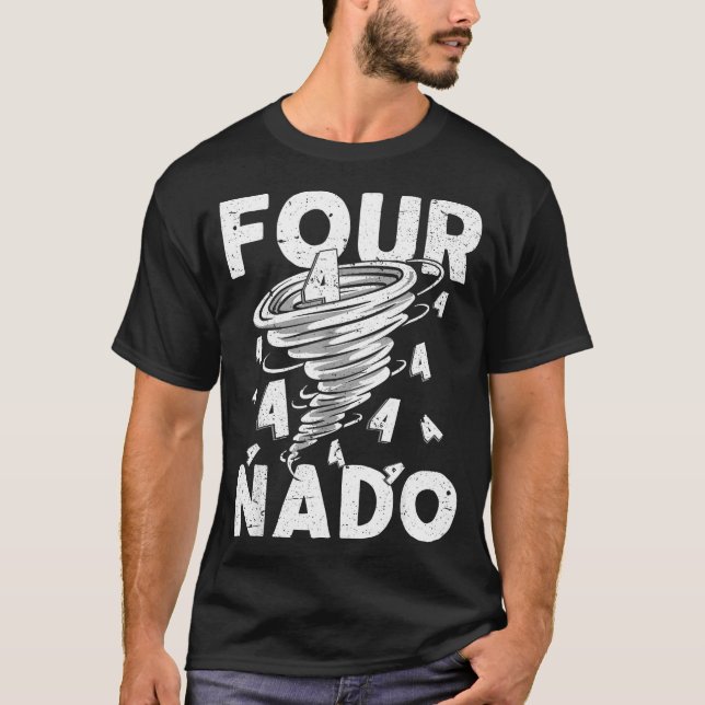 Four Nado Fournado 4th Birthday 4 Years Old  T-Shirt (Front)