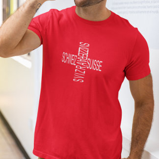 Four National Swiss Languages - Switzerland  T-Shirt