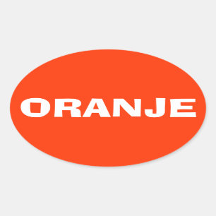FOUR Netherlands "Oranje" Oval Sticker