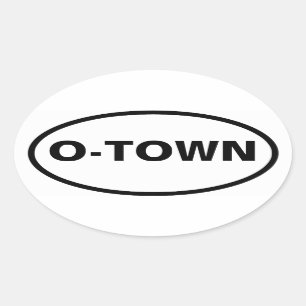 FOUR Oakland "O-town" Oval Sticker