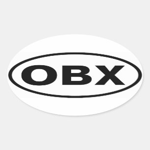 FOUR OBX OVAL STICKER
