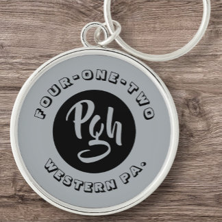 Four One Two Pgh Yinzer Sports Custom Pa Keychain
