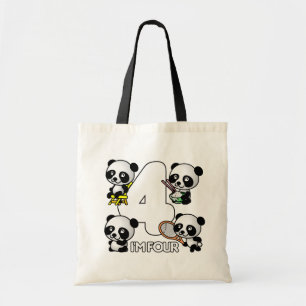 FOUR PANDAS bag - choose style & colour