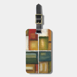 Four Panelled Painting by Jennifer Goldberger Luggage Tag