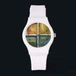 Four Panelled Painting by Jennifer Goldberger Watch<br><div class="desc">Give the gift of four paintings in one with this piece by Jennifer Goldberger. This panelled painting exudes warmth thanks to the colours used and the simple variety of the subtle changes. A great piece to hang on your wall!</div>