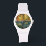 Four Panelled Painting by Jennifer Goldberger Watch<br><div class="desc">Give the gift of four paintings in one with this piece by Jennifer Goldberger. This panelled painting exudes warmth thanks to the colours used and the simple variety of the subtle changes. A great piece to hang on your wall!</div>