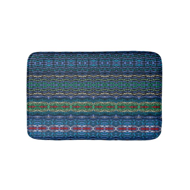 Four Part Harmony Translucent Alternating Shapes  Bath Mat (Front)