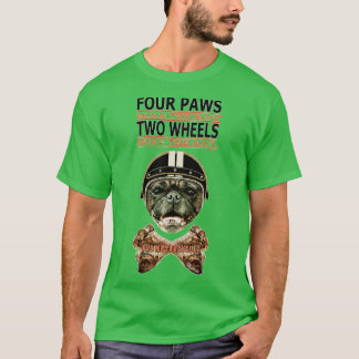 Four Paws Two Wheels T-Shirt