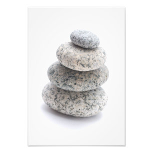 Four pebbles photo print