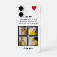 Four Photo Collage Heart Personalized Custom Text