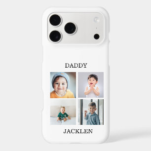 Four Photo Collage Modern Personalized Custom Text