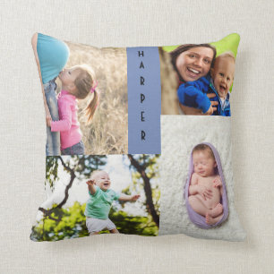 Four Photo Personalised Grandparent Cushion