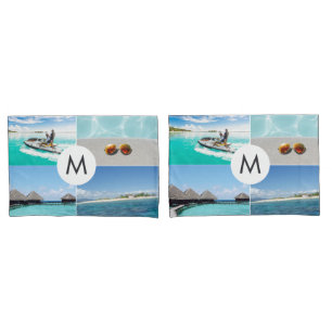 Four-Photo Vacation Pillowcases