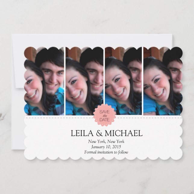 four photoframes save the date (Front)