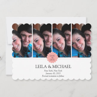 four photoframes save the date