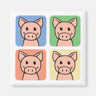 Four Pigs Magnet