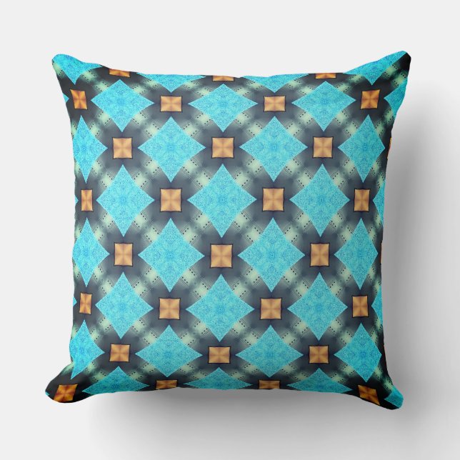 Four Point Baby Blue Star Cushion (Front)