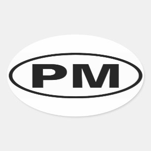 FOUR Port Morris "PM" Oval Sticker