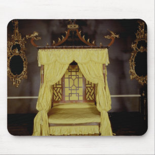 Four Poster Bed, in the Chinese style, 1750s Mouse Pad