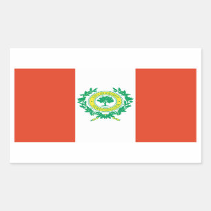FOUR Raleigh, North Carolina Flag Rectangular Sticker