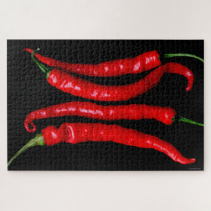 Four Red Chilies 20x30 1014pc jpcnm Jigsaw Puzzle