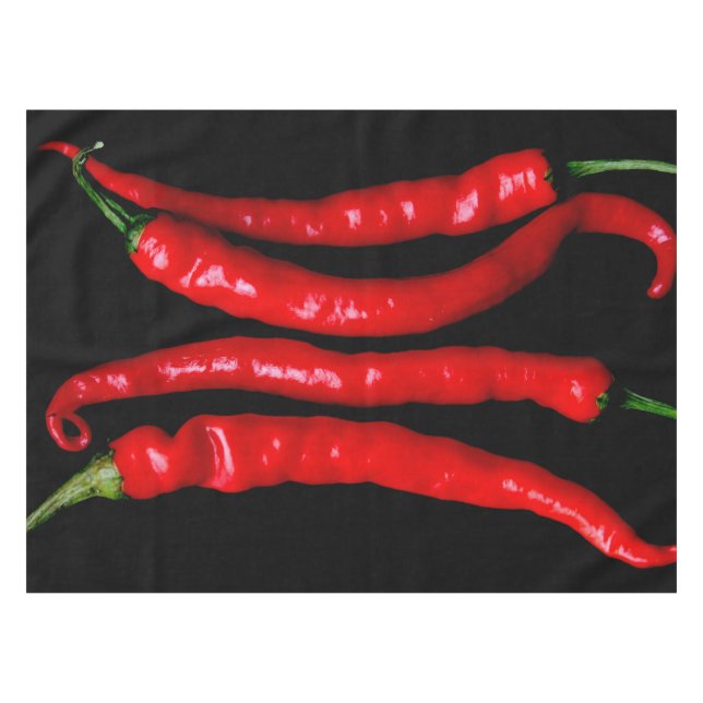 Four Red Chilies 50x72 tccnm Tablecloth (Front (Horizontal))