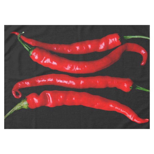 Four Red Chilies 60x84 tccna Tablecloth (Front (Horizontal))
