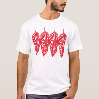Four Red Eagle Feathers