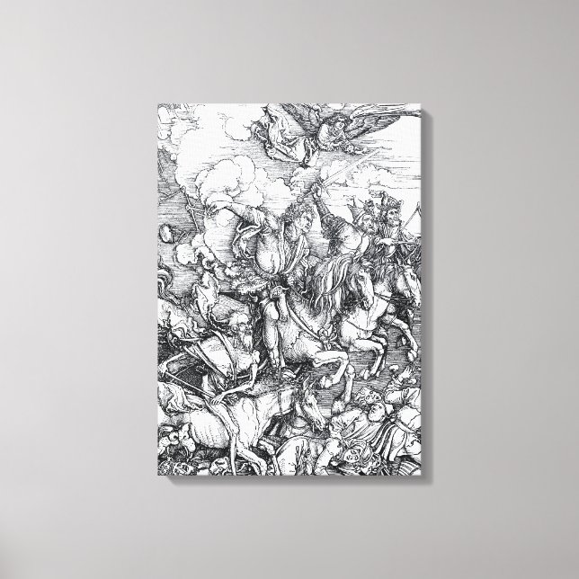 Four Riders of the Apocalypse - Albrecht Durer Canvas Print (Front)
