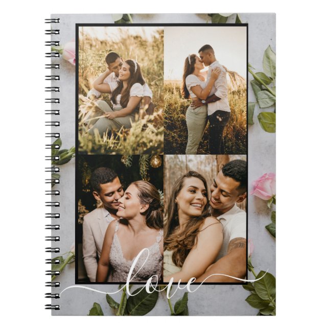 Four Romantic Photos of the Couple -  Notebook (Front)