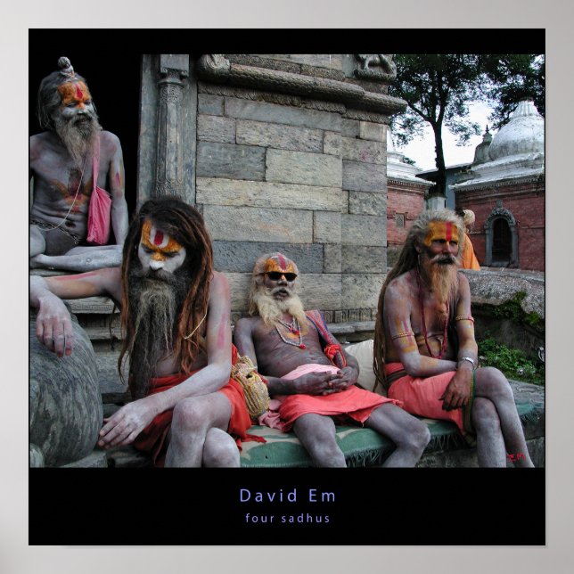 Four Sadhus Poster (Front)