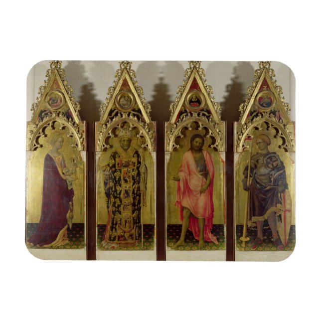 Four Saints from the Quaratesi Polyptych: Mary Mag Magnet (Horizontal)