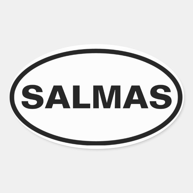 FOUR Salmas Oval Sticker (Front)