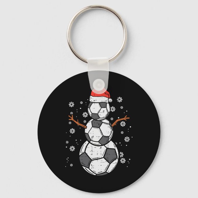 Four Score Droid Cute Soccer Robot  Key Ring (Front)