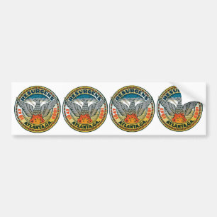 FOUR Seal of Atlanta, Georgia Bumper Sticker