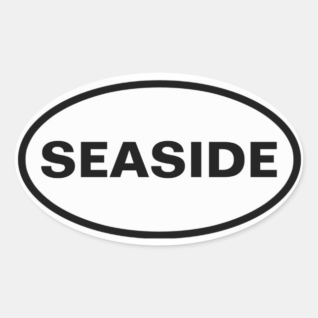 FOUR Seaside Oval Sticker (Front)