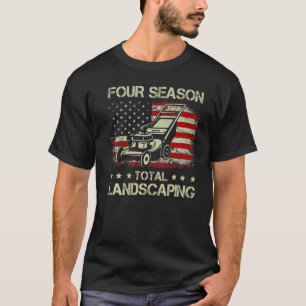 Four Season Total Landscaping Sunset Graphic US F T-Shirt