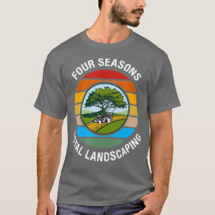 Four Season Total Landscaping Sunset Vintage For T-Shirt