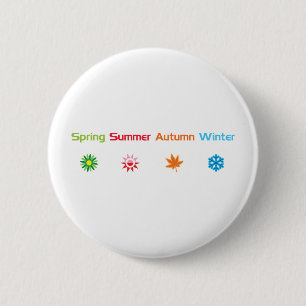 Four Seasons 6 Cm Round Badge