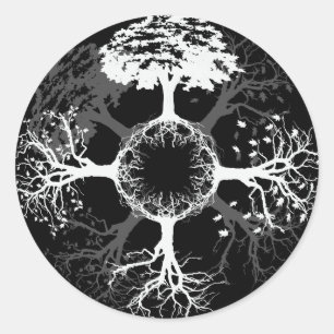 Four Seasons Classic Round Sticker