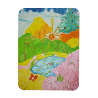 four seasons happy magnet