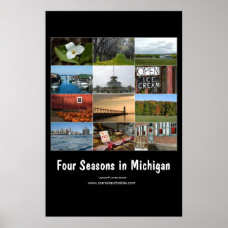 four seasons in michigan poster
