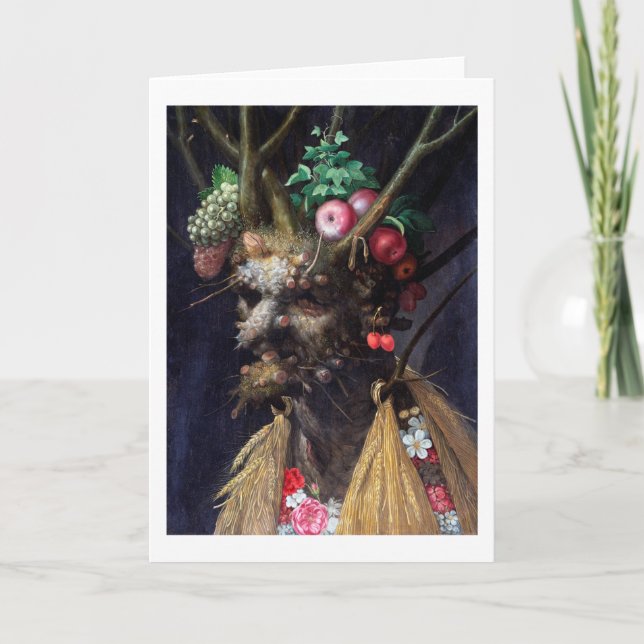 Four Seasons in One Head, Arcimboldo Card (Front)