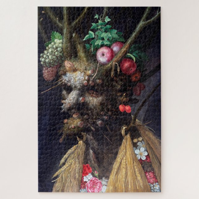 Four Seasons in One Head, Arcimboldo Jigsaw Puzzle (Vertical)