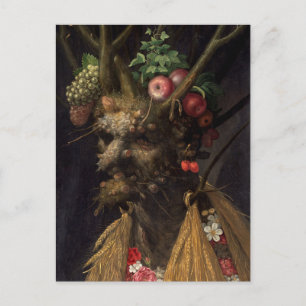 Four Seasons in One Head by Giuseppe Arcimboldo Postcard