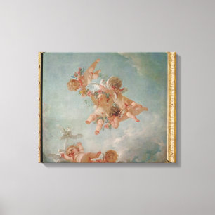 Four Seasons in the Salle du Conseil  - Spring Canvas Print