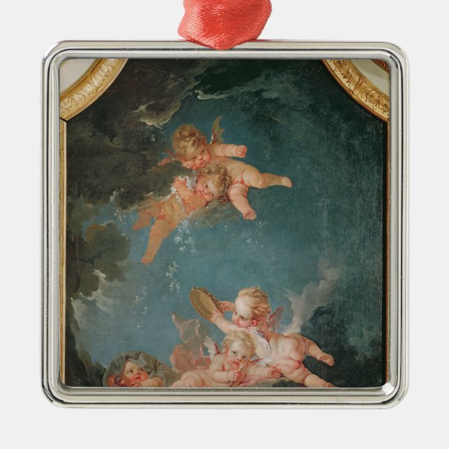 Four Seasons in the Salle du Conseil  - Winter Metal Tree Decoration (Front)