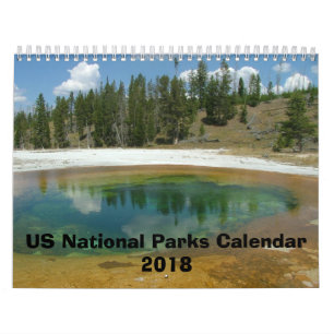 Four Seasons in US National Parks Calendar 2018