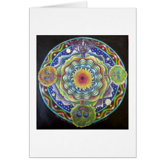 Four Seasons Mandala- Earth Day Greeting Card